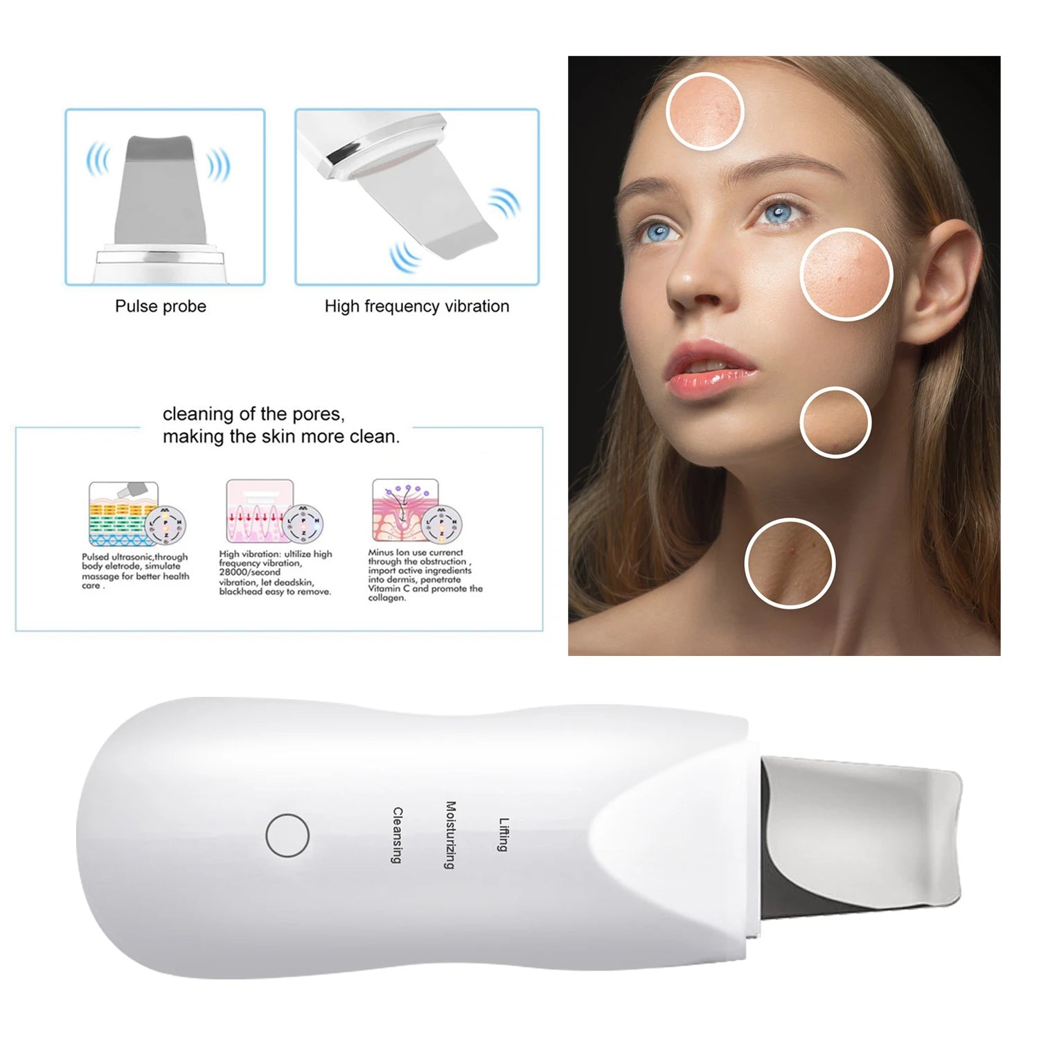 DermaPulse™ – Nettoie, Hydrate, Lifte en 1 clic